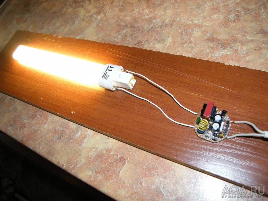 Как подключить в светильнике трубчатую светодиодную лампу вместо люминесцентной?