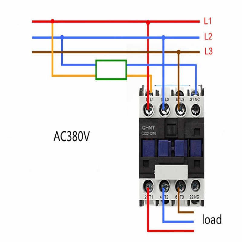 Схема подключения контактора 220в: подключение электромагнитного пускателя через кнопку пуск стоп