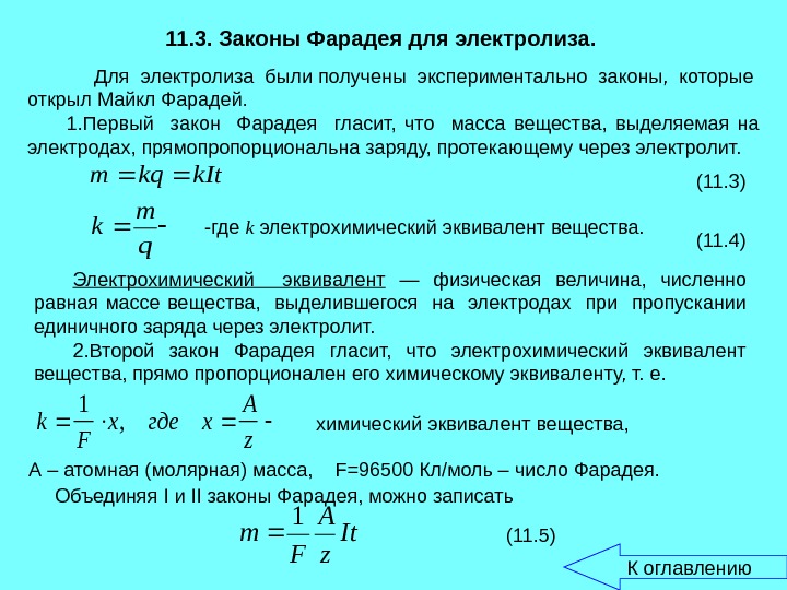 Закон фарадея картинки