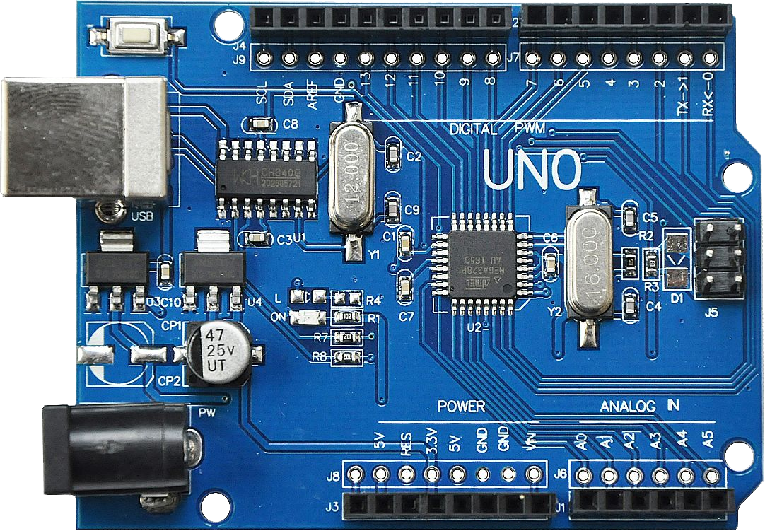 Когда кто-нибудь говорит об Ардуино, он, скорее всего, имеет ввиду электронную монтажную плату, которая называется Arduino Uno Это плата
