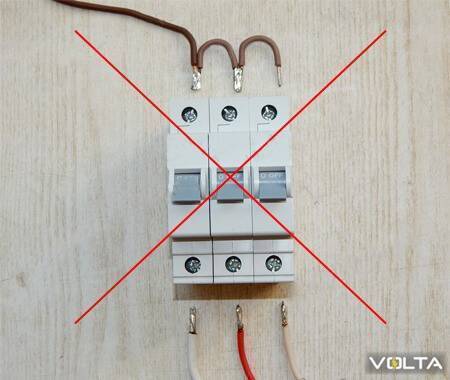 Максимальное сечение кабеля в автоматический выключатель