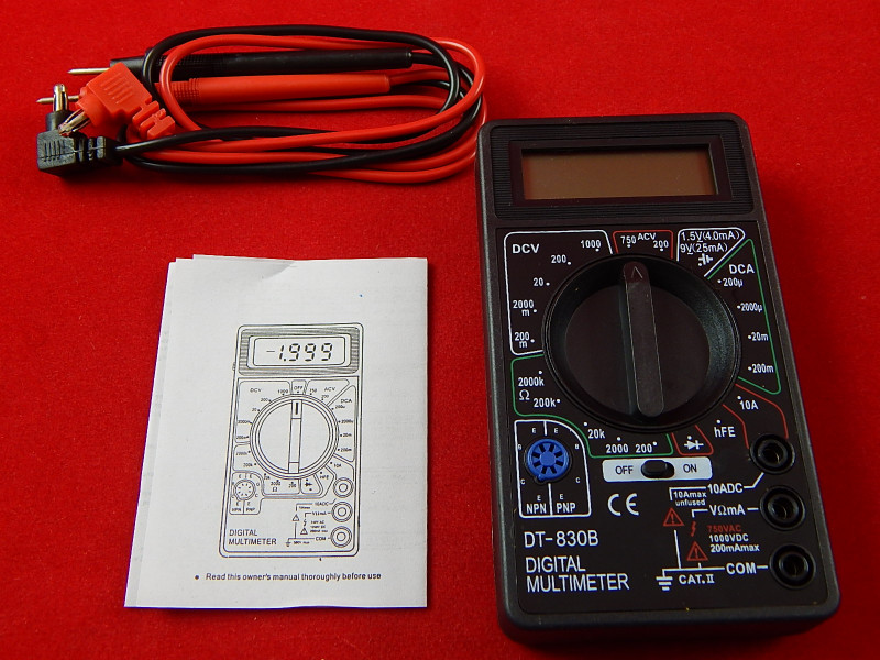 Инструкция по применению мультиметра dt830b: что можно измерить с помощью устройства