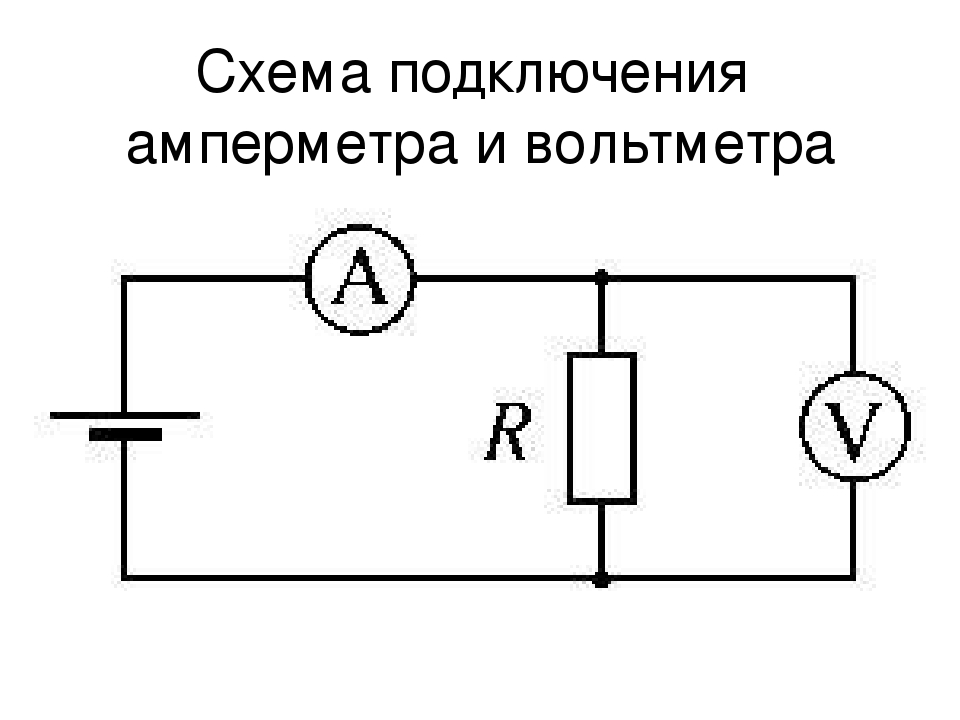 Схема подключения амперметра и вольтметра в цепь - moy-instrument.ru - обзор инструмента и техники