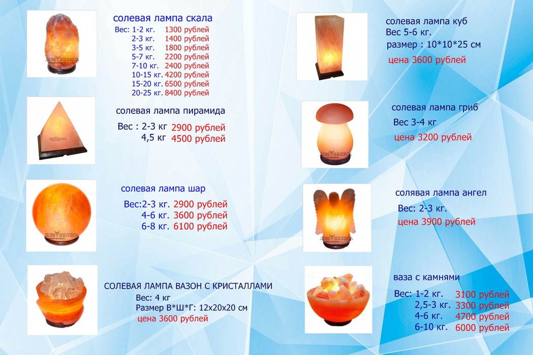 Как выбрать солевую лампу | формула воды