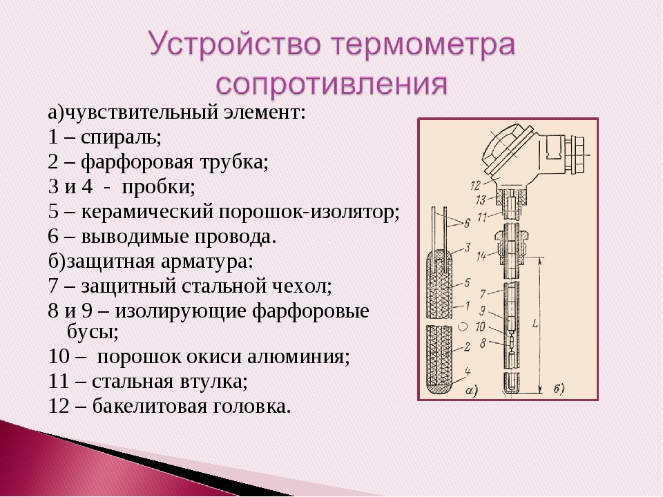 Термометр сопротивления: подключение и принцип действия :: syl.ru