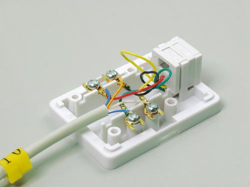 Как подсоединить телефонную розетку к проводу: схема цветов провода