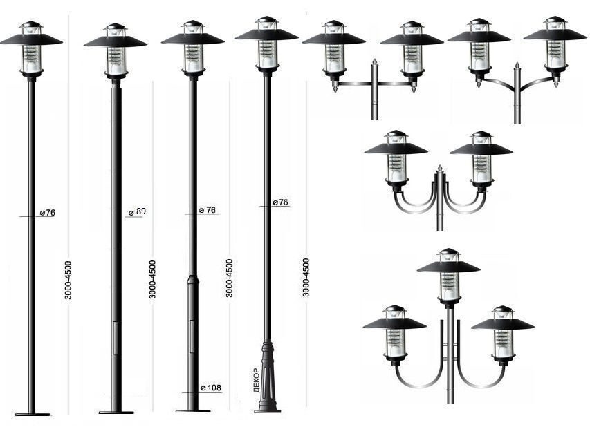 Уличный фонарь: как сделать своими руками, декоративный светильник, фонарный столб