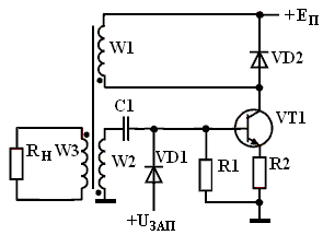 Генератор высокого напряжения из строчника на транзисторе