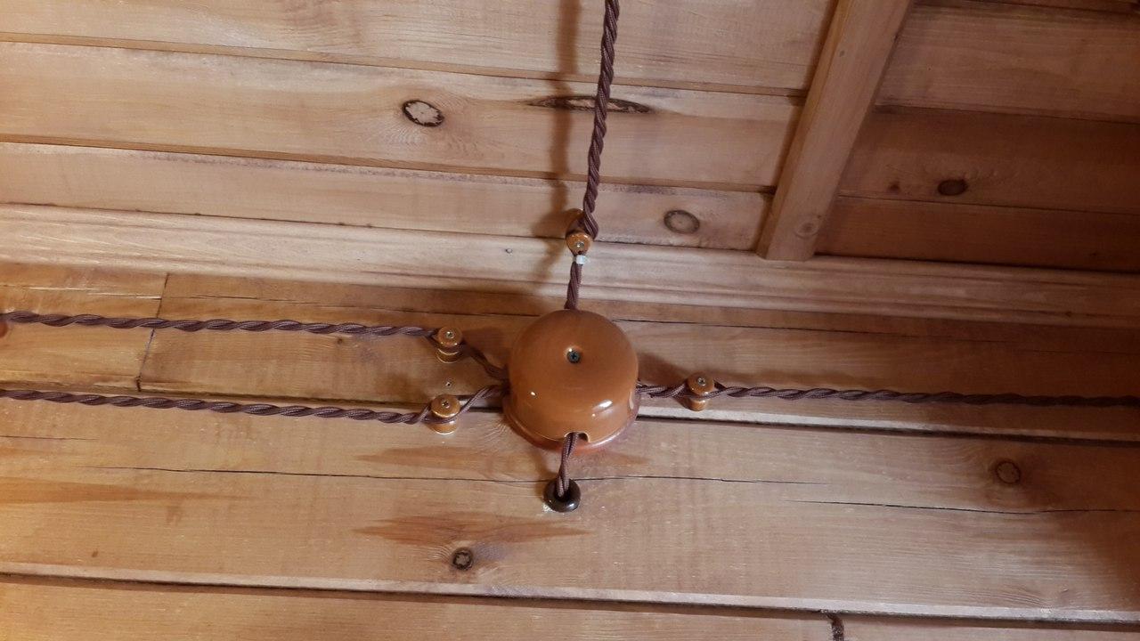 Ретро кабель для наружной проводки. "ретро-проводка" в деревянном доме. монтаж ретро проводки в деревянном доме