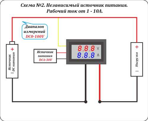 Схема подключения вольтамперметра - tokzamer.ru