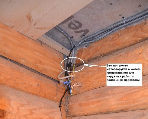 Проводка в деревянном доме - скрытая и открытая (ретро)