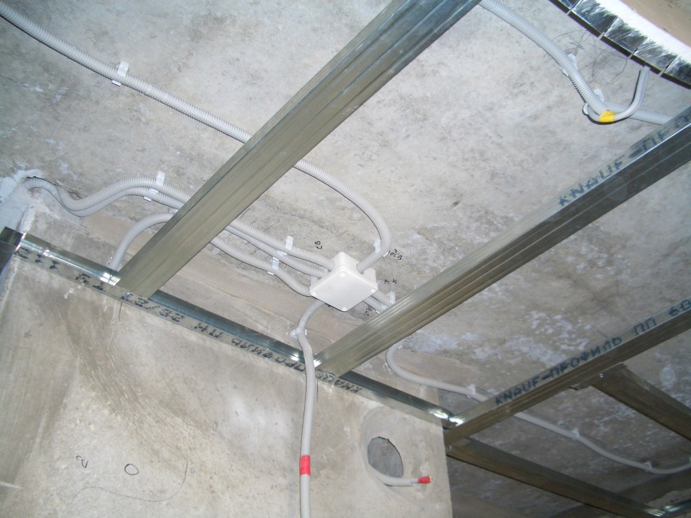 Насколько практичная проводка по потолку, не нарушаются ли правила безопасности в таком случае?