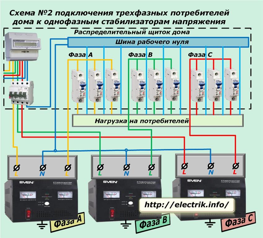 Схема подключения стабилизатора напряжения - electriktop.ru