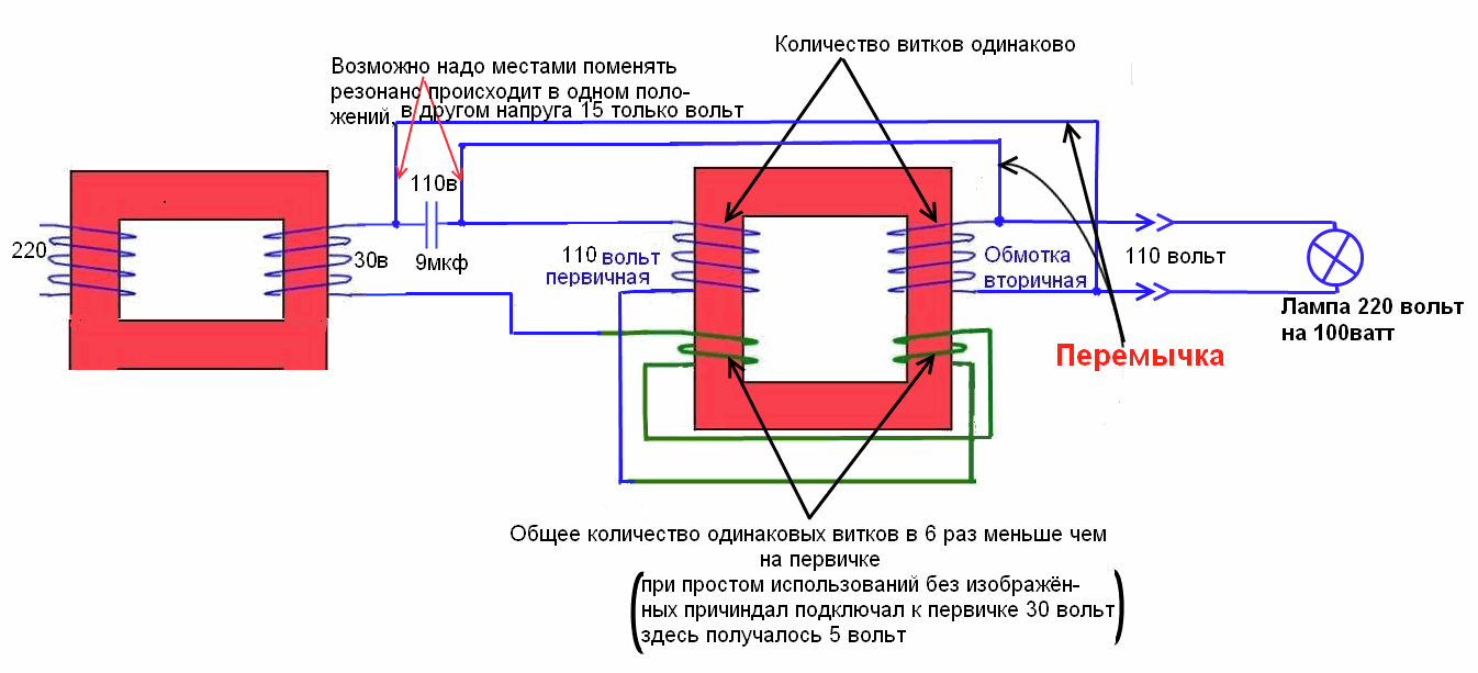 Схема генератора электроэнергии