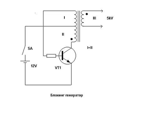 Блокинг генератор для светодиода на одном транзисторе своими руками: схема с самозапиткой